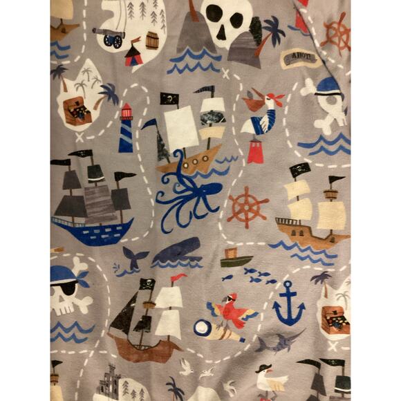 Little Sleepies Bamboo. Pirate Print Crewneck Sweatshirt Size 5 - Picture 2 of 3